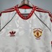 Manchester United 90/91 Away White Soccer Jersey